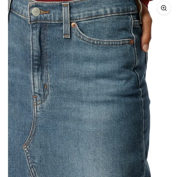 Levi’s Strauss Signature Women’s Denim Maxi Skirt blue Size 2 W26 New - Picture 5 of 16